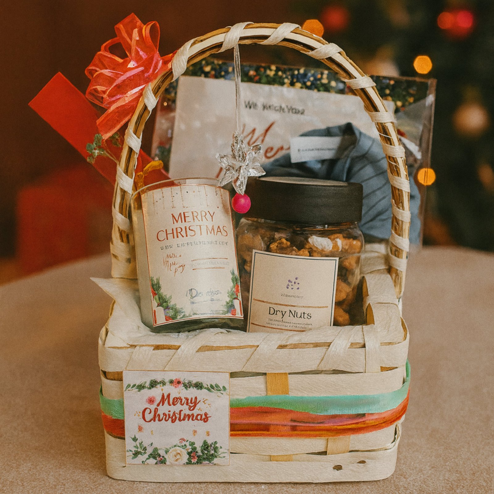 Christmas Elegance Gift Basket – For Her - Midnight Coffee
